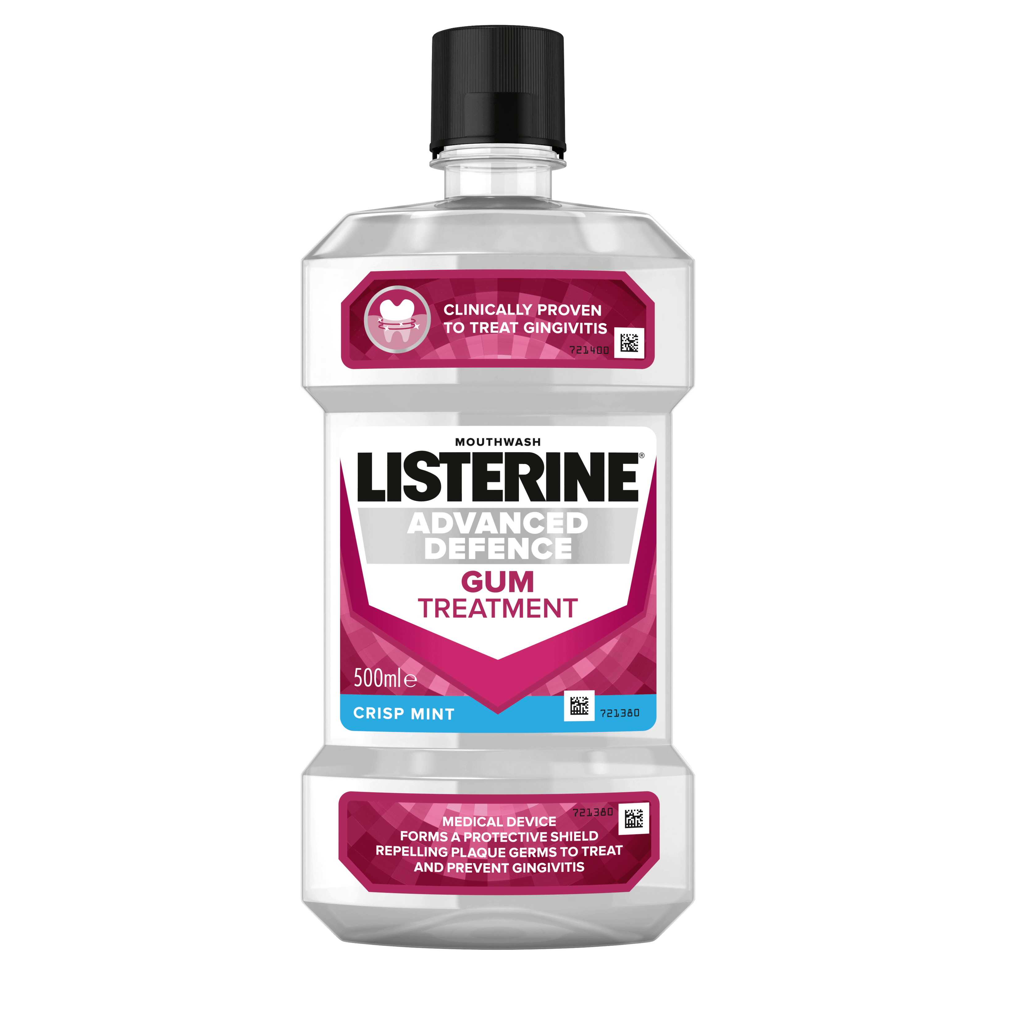 Listerine® Advanced Defence Gum Treatment Mouthwash Plaque Bad